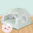 Pink enclosed cat tent bed with soft lining, view 23