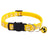 Colourful paw print cat collar with little bell, product image 9