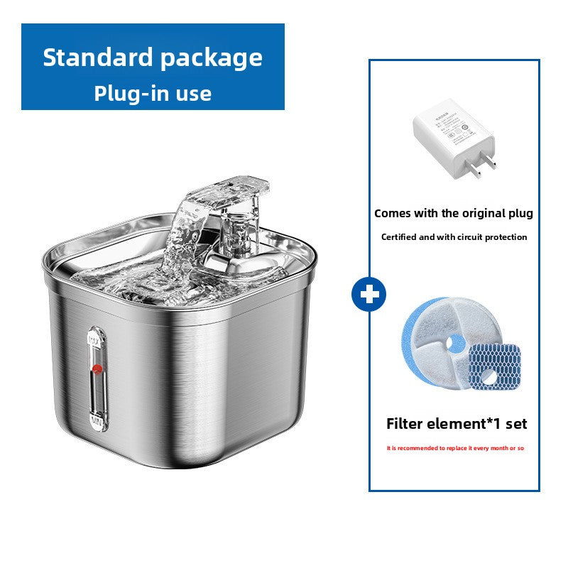 Automatic 2L Pet Water Dispenser with 304 Stainless Steel, Quiet Pump and Layered Filter