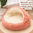 Round shell plush pet nest bed with semi-enclosed hood for cats, photo 3