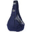 Foldable grey pet shoulder carrier bag with a small dog inside, view 4