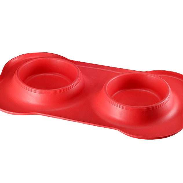 Double dog bowl with removable stainless steel bowls, photo 5 of 8