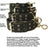 Wide double-layer nylon dog collar, 5 sizes available