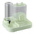 Dual-Compartment Pet Food Bowl with Automatic Water Refill Bottle and Leakproof Design