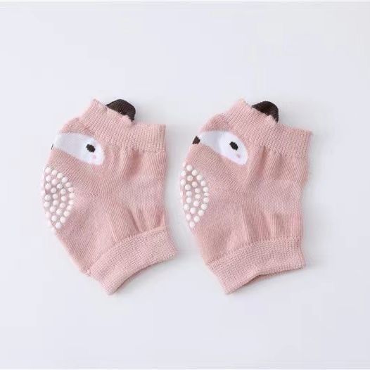 Pair of dog knee pads with cute animal prints and elastic cuffs, view 1