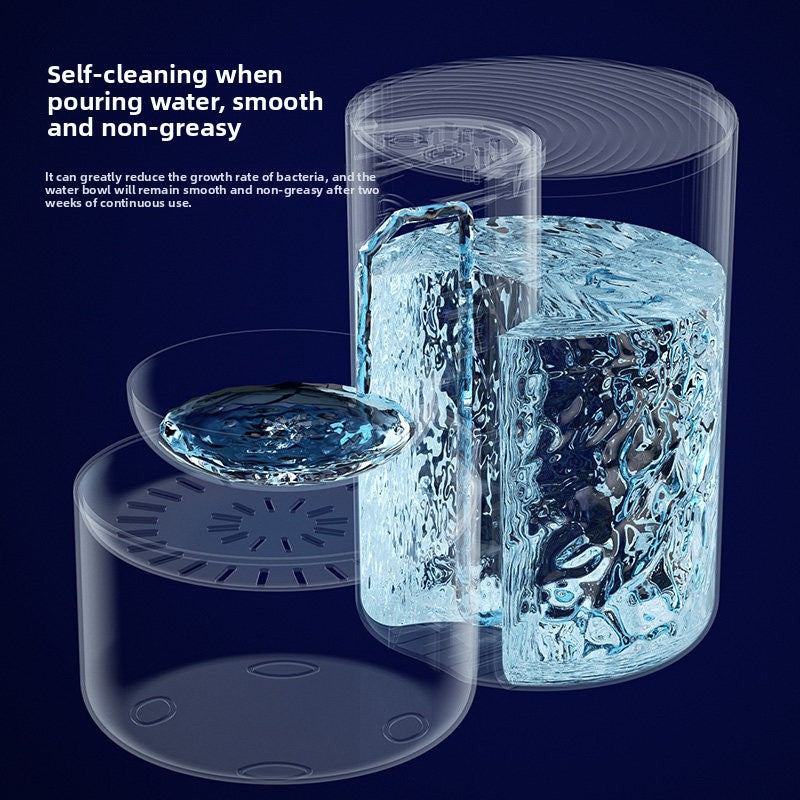 Automatic Pet Water Dispenser with Wireless Infrared Sensor and Replaceable Filter, 2L