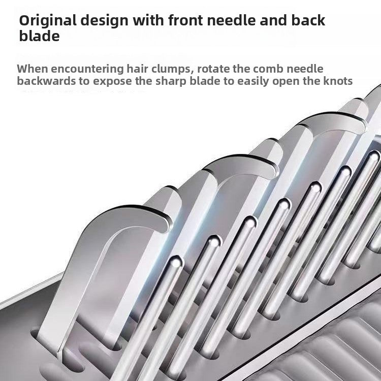 Dual Function Needle Comb for Dogs and Cats, Knot and Hair Removal