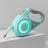 Retractable dog lead with LED light in 7 colour options