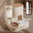 Automatic Cat Dog Food Water Feeder Bowl Ceramic