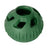 Green silicone dog treat dispensing ball on a plain background - photo 7