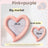 Shallow ceramic pet food plate with cute bear design in blue and pink, view 43