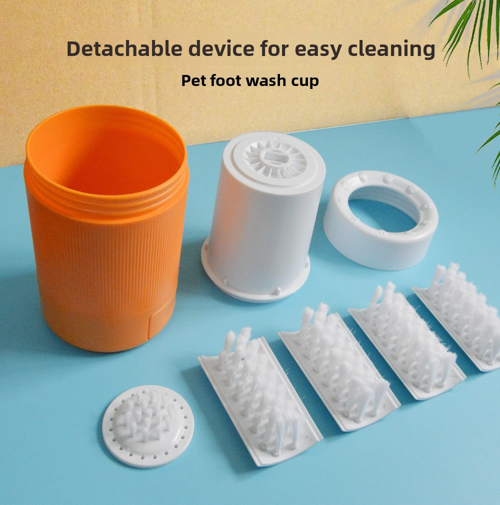 Semi-Automatic Paw Washing Cup for Dogs and Cats, Compact Size