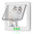 ABS cat and dog flap door in White, size Extra Large
