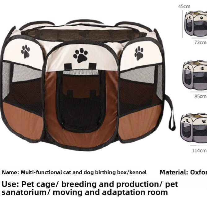 Tool-free pet enclosure for cats and dogs, product detail photo
