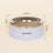 Stainless Steel Inner Slow Feeder Bowl with Weighted Anti-Spill Base for Small Pets