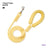 Pastel rope dog leads in pink, light yellow and light purple