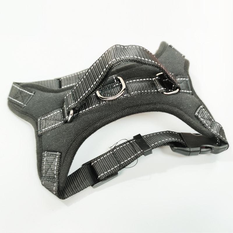Padded 600D Oxford vest dog harness with reflective trim, product image 15