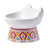 Ceramic Pet Bowl with Anti-Spill Design and Silicone Pad