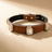 Cowhide leather dog collar with metal buckle, product image 26