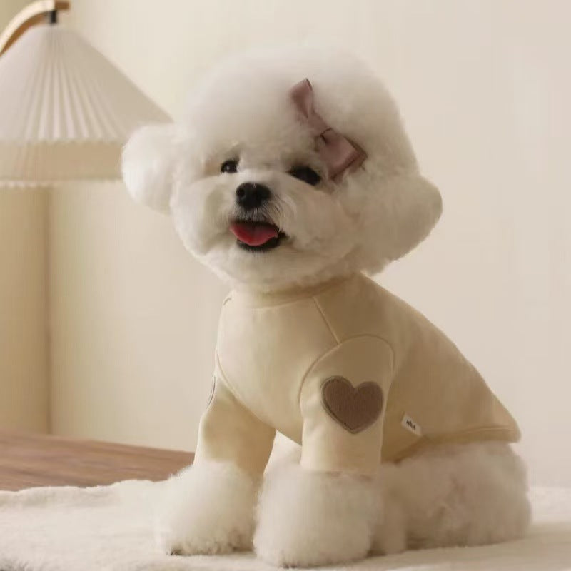 Heart print hoodie for dogs and cats, available in 5 colours, image 16