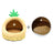 Semi-enclosed washable cat bed with cute animal print design, photo 4