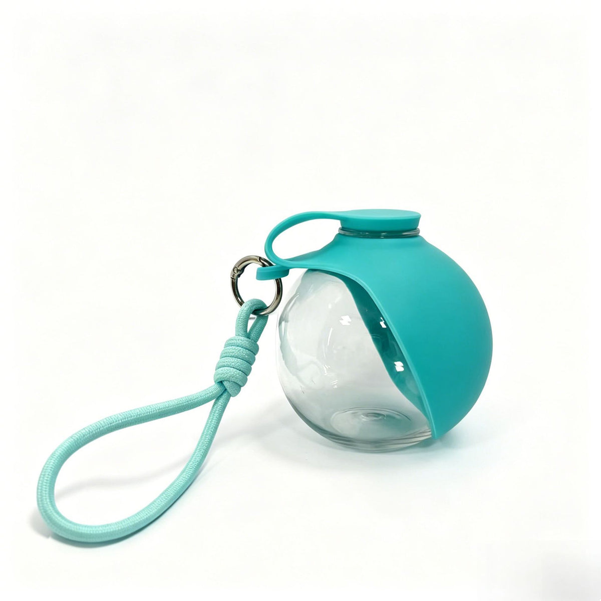 Foldable spherical pet water bottle with hook, product image 7