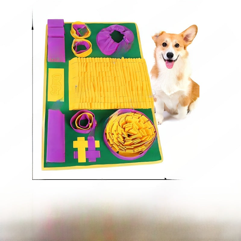 Dog Puzzle Snuffle Mat for Slow Feeding - Mental Stimulation Sniffing Pad in Many Shapes