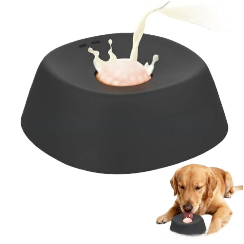 Food-Grade Silicone Slow Feed Lick Bowl for Pets with Suction Cup Base, Dishwasher Safe