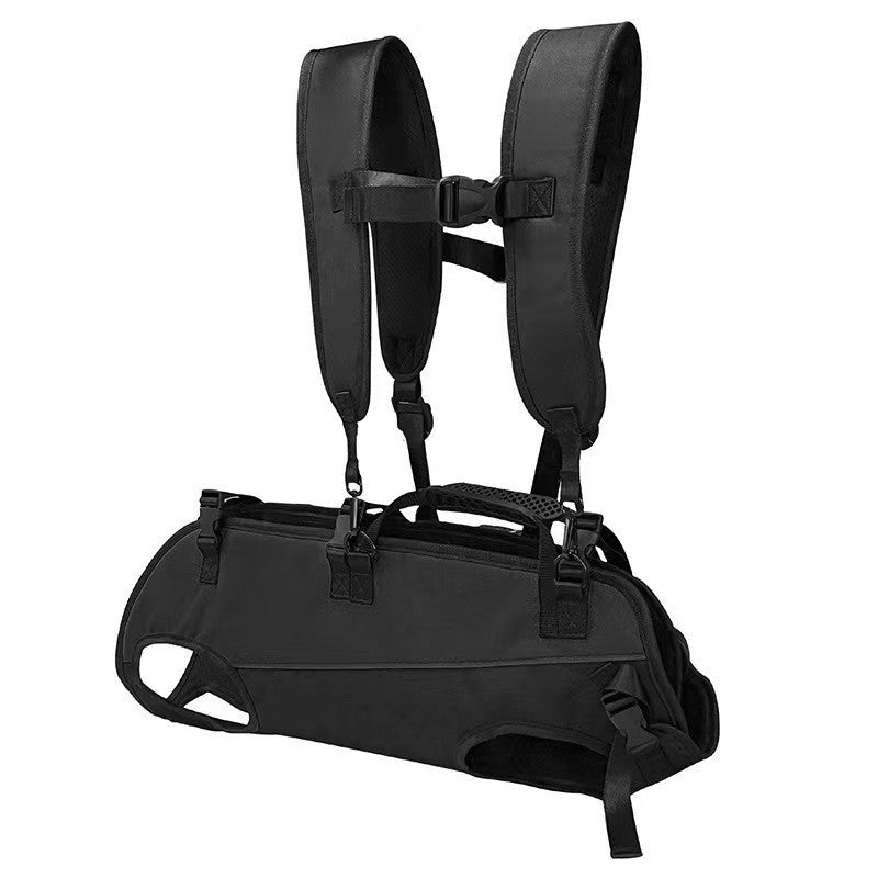 Breathable nylon pet carrier bag with crossbody strap, product image 5