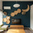 Solid pine wall-mounted cat perch with polished finish