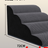 Pet ramp stairs with removable washable cover in Grey 4 Step Upgraded, size Ramp Stairs