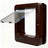 White sensor cat flap with tag keys and collars for selective entry, photo 6