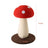 Red mushroom cat scratching post with hanging ball, photo 6 of 12