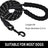 Reflective nylon rope dog lead, 9 length and thickness options
