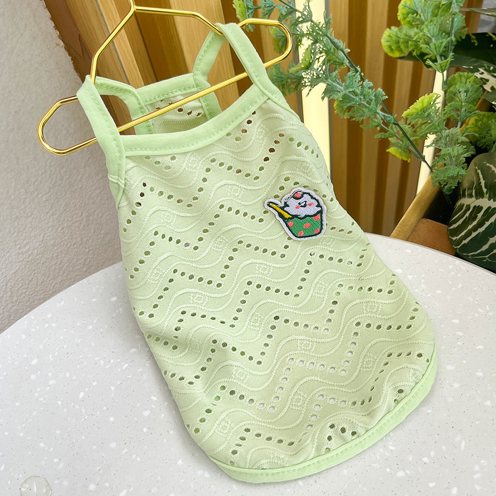 Breathable mesh wave pattern vest for dogs and cats, available in 4 colours, image 22