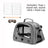 Green breathable bird carrier shoulder bag with mesh windows, view 11