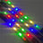 Adjustable LED light up dog collar in Blue, close-up detail