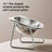 Raised Slanted Stainless Steel Cat Bowl with Anti-Tip Stand for Food and Water