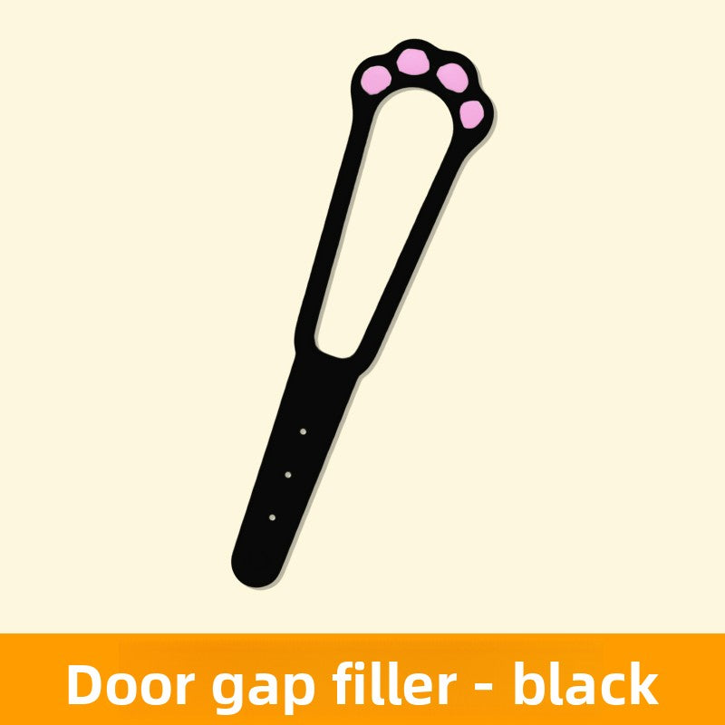 Pet door holder anti-pinch stopper shown in Black