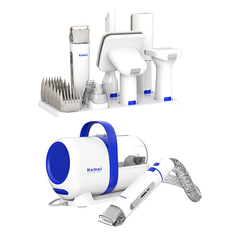 Quiet Dog and Cat Hair Trimmer with Vacuum and Ceramic Blade