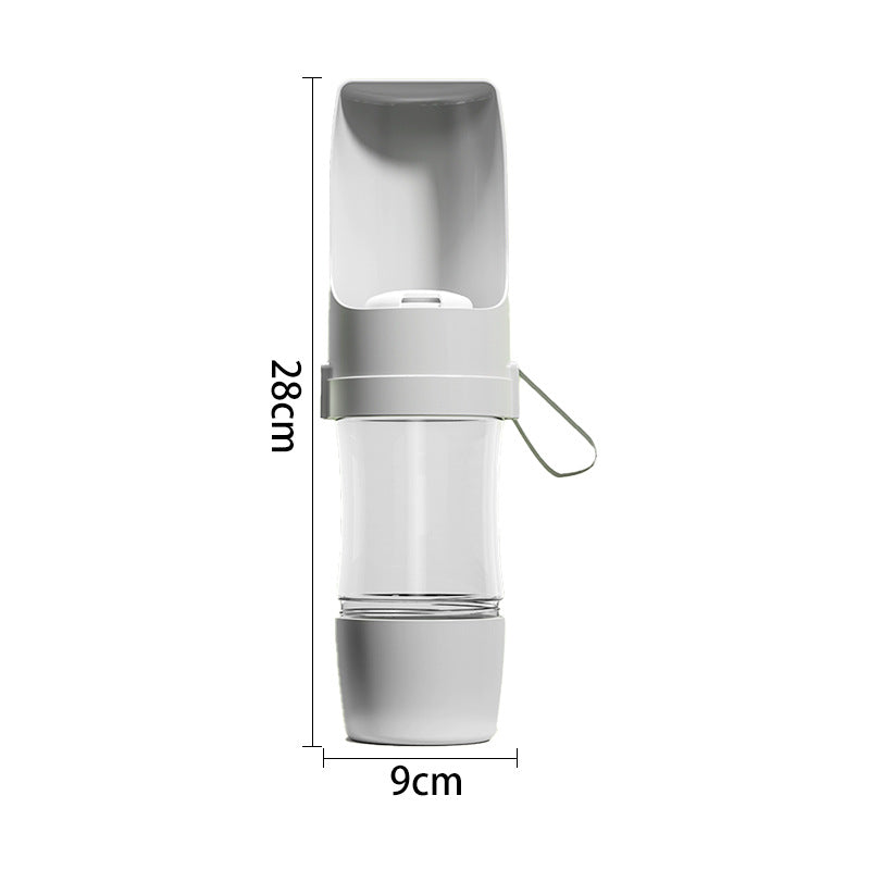 Outdoor Portable Pet Water Cup, 450ml Lightweight Travel Bowl with Removable Cup