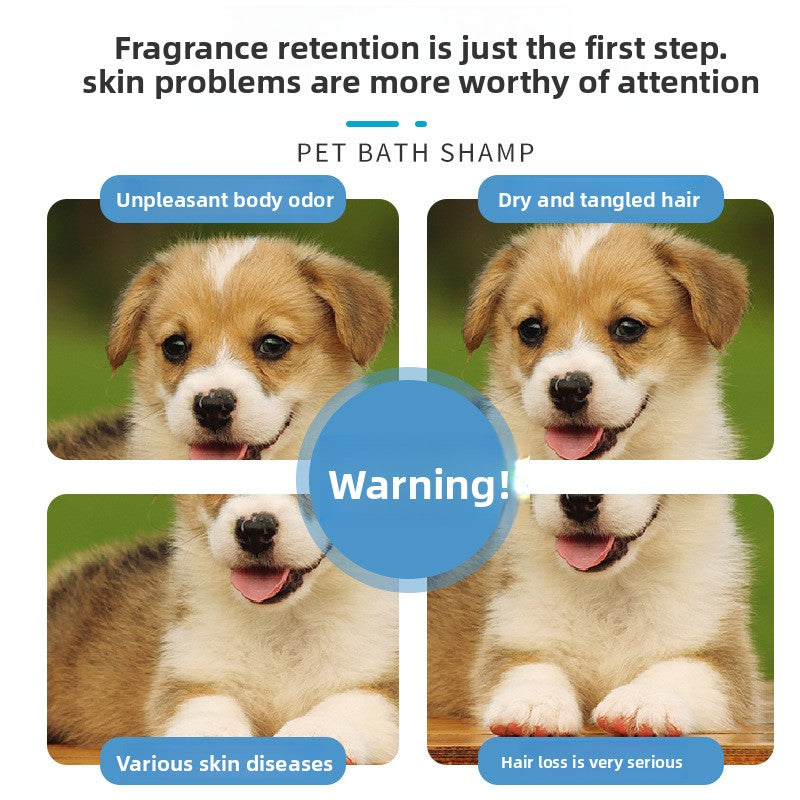 Wash-Free Pet Shower Foam 400ml, Deodorising Dry Bath Cleanser