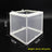 Mesh fish breeding isolation box with suction cups in aquarium, view 6