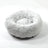 Round velvet cat bed mat for winter in Gradient Grey, size 60cm