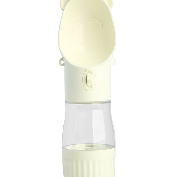 Portable Leak-Proof Dog Water Cup with Food Compartment for Outdoor Walks and Travel