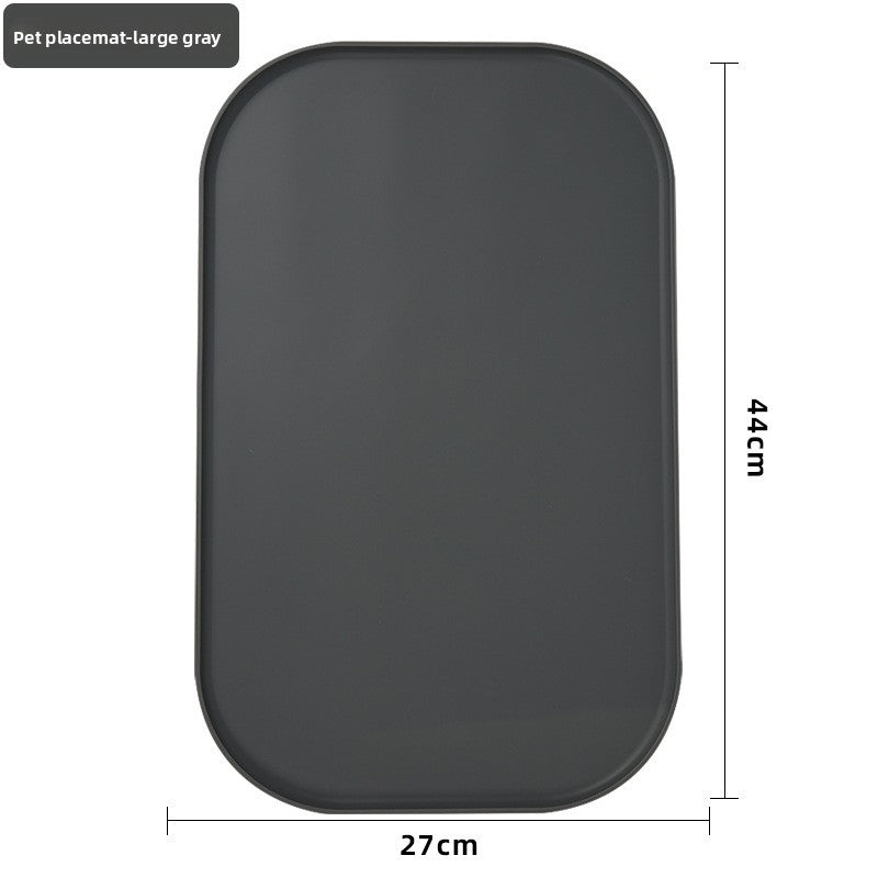 Foldable Non-Slip Silicone Pet Feeding Mat for Single or Double Bowls, Easy to Clean