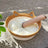 Woven rattan cat bed with cat ears and toy ball, view 53