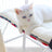 Blue cat print warm fleece pet mat for cats, photo 2