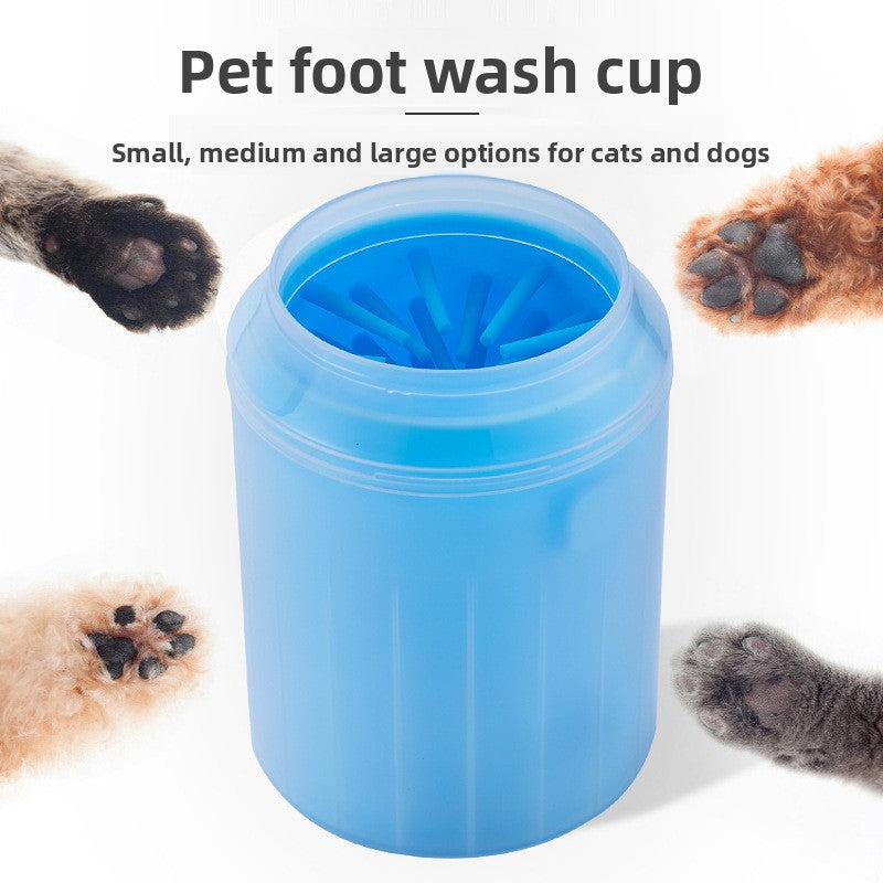 Can-Shaped Silicone Paw Cleaner Cup for Dogs and Cats, Portable