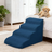 Grey soft foam dog stairs with removable cover, photo 18